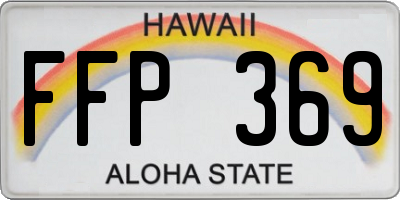HI license plate FFP369