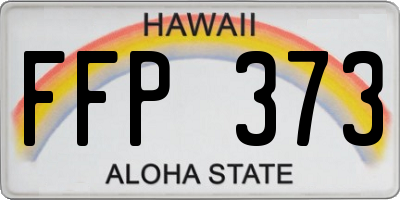 HI license plate FFP373