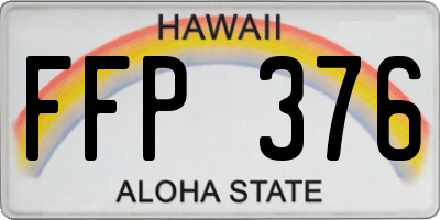 HI license plate FFP376