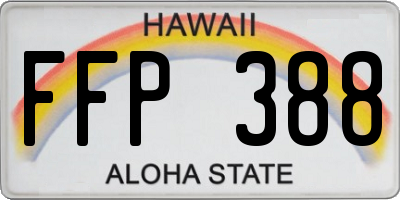 HI license plate FFP388