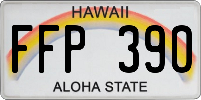 HI license plate FFP390