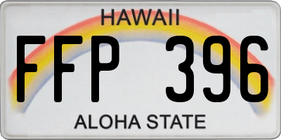 HI license plate FFP396