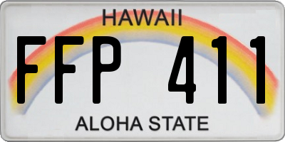 HI license plate FFP411