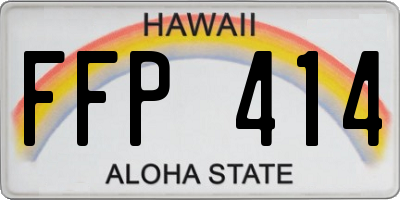 HI license plate FFP414