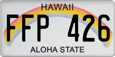 HI license plate FFP426