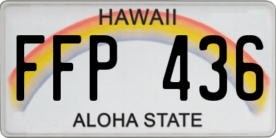 HI license plate FFP436