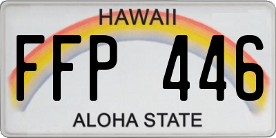 HI license plate FFP446