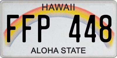 HI license plate FFP448