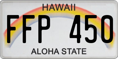 HI license plate FFP450