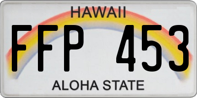 HI license plate FFP453