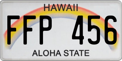 HI license plate FFP456