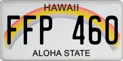 HI license plate FFP460
