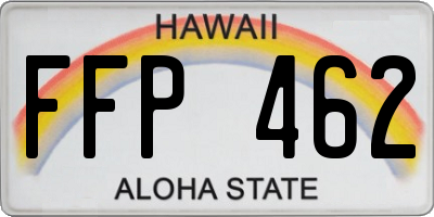HI license plate FFP462