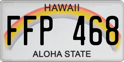 HI license plate FFP468