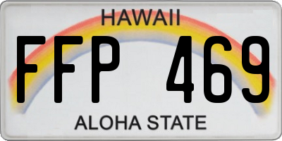 HI license plate FFP469