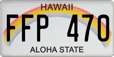 HI license plate FFP470