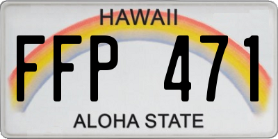 HI license plate FFP471