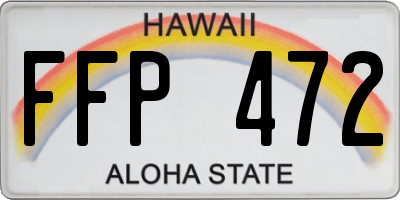 HI license plate FFP472