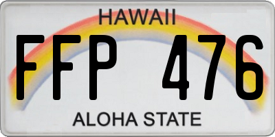 HI license plate FFP476