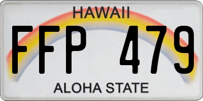 HI license plate FFP479