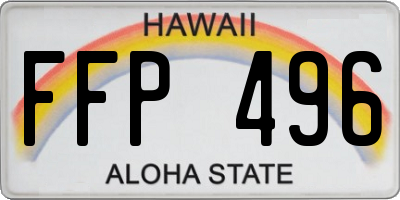 HI license plate FFP496