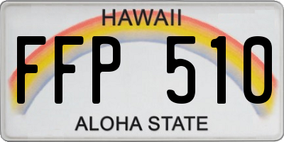 HI license plate FFP510