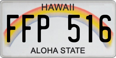 HI license plate FFP516