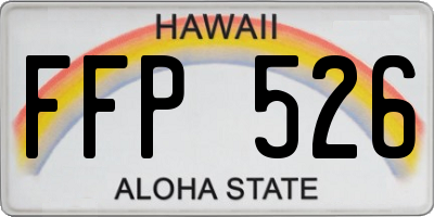 HI license plate FFP526