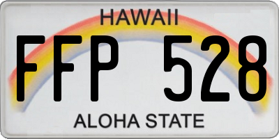 HI license plate FFP528