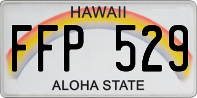 HI license plate FFP529