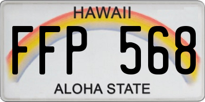 HI license plate FFP568
