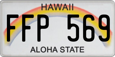 HI license plate FFP569