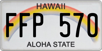 HI license plate FFP570