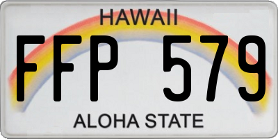 HI license plate FFP579
