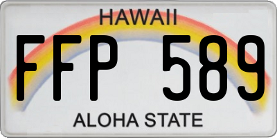 HI license plate FFP589