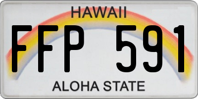 HI license plate FFP591