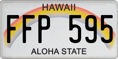 HI license plate FFP595
