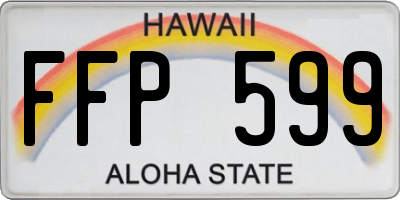 HI license plate FFP599