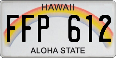 HI license plate FFP612