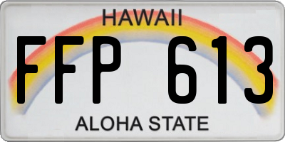 HI license plate FFP613