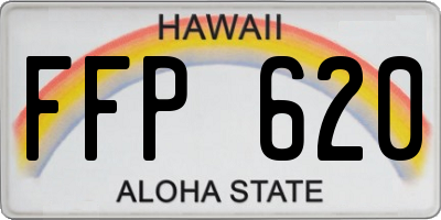 HI license plate FFP620