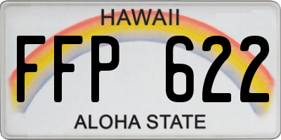 HI license plate FFP622
