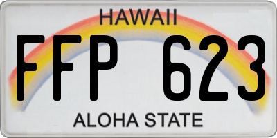HI license plate FFP623