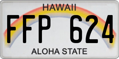 HI license plate FFP624