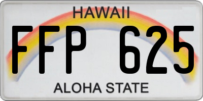 HI license plate FFP625