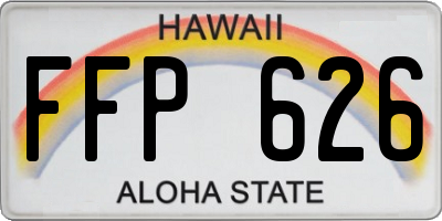 HI license plate FFP626
