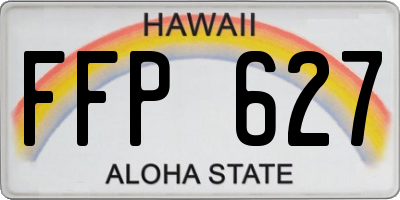HI license plate FFP627