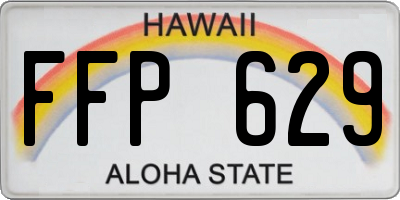 HI license plate FFP629