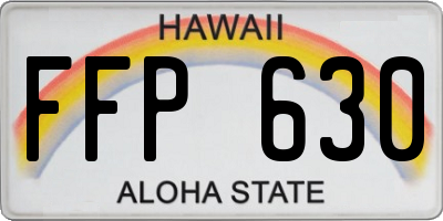 HI license plate FFP630