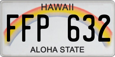 HI license plate FFP632